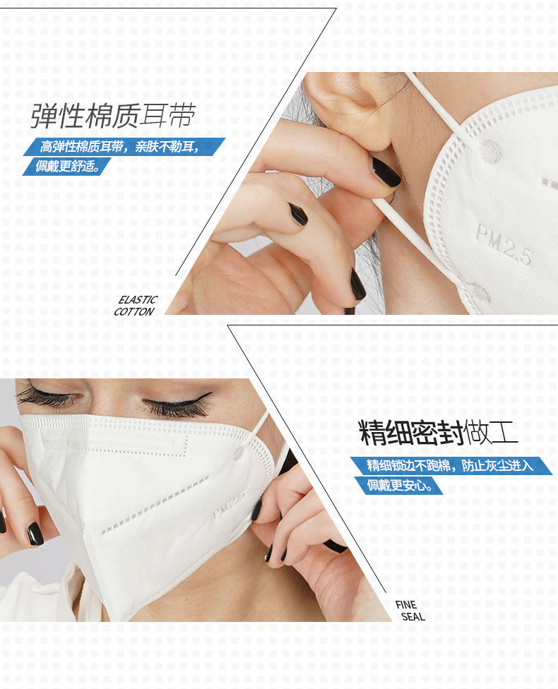 (臺*灣)呼吸閥活性碳口罩防病菌6層獨立包裝透氣3D立體防護口罩