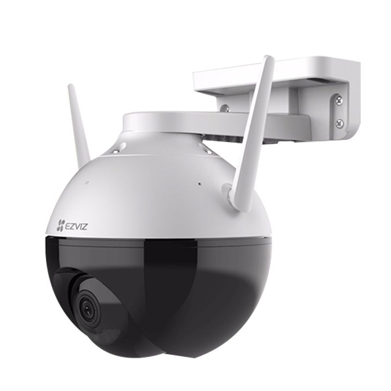 萤石c8w 400万超清室外防水日夜全彩球机360度无线云台全景监控器