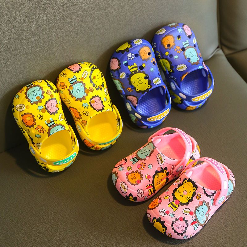 Children's walking shoes 1-3 years old  new summer non slip soft soled boys and girls' Baotou Sandal