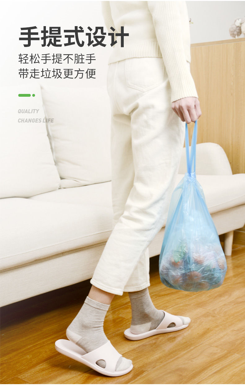 手提垃圾袋家用加厚背心式超厚一次性1000只清仓塑料袋子批发