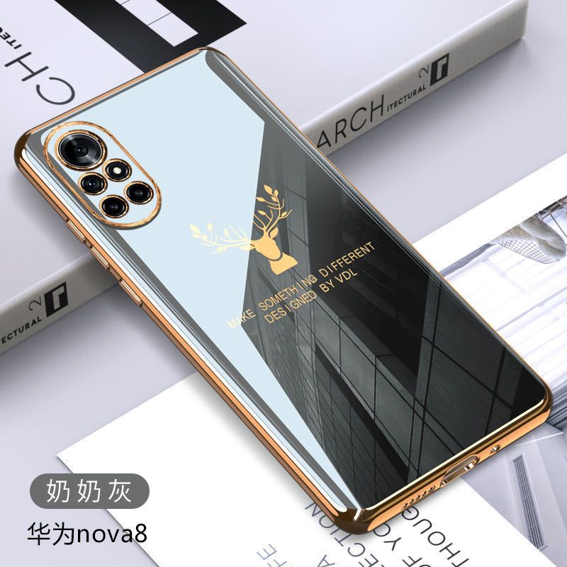 华为nova8 nova8pro手机壳摄后置像头保护套ang-an00超薄全包边潮【3