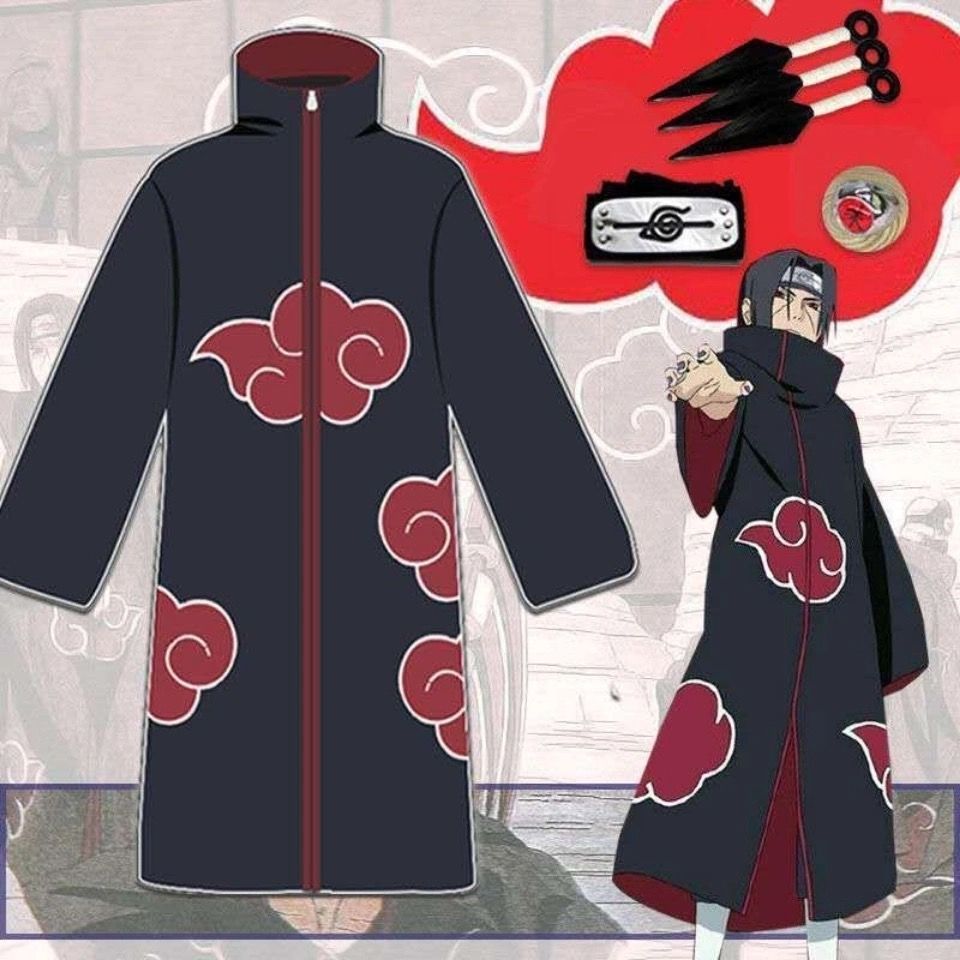 火影忍者晓组织cos衣服动漫披风周边宇智波鼬服装晓风衣鸣人佐助 虎窝拼