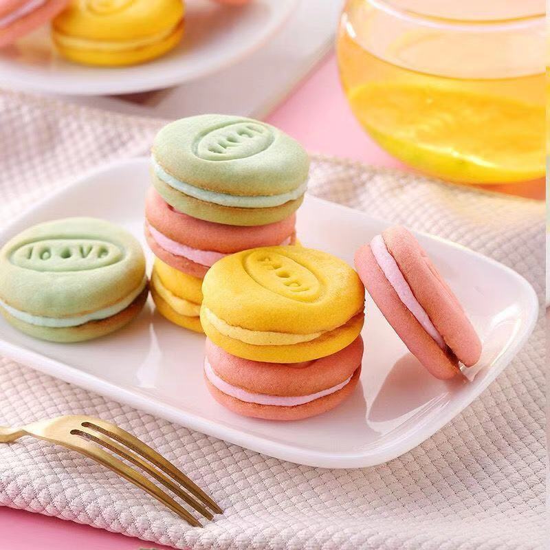 艳如意食品旗舰店 马卡龙夹心饼干网红零食早餐点心奶油饼干散装休闲