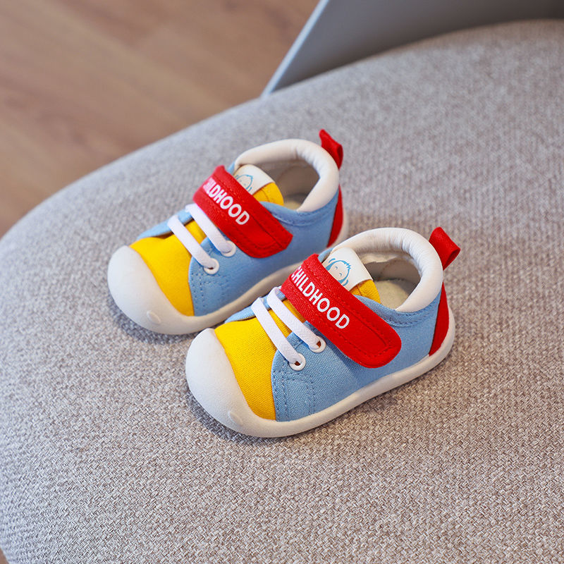 2021春秋季新款婴儿学步鞋软底宝宝室内男女童地板鞋帆布鞋1-3岁4