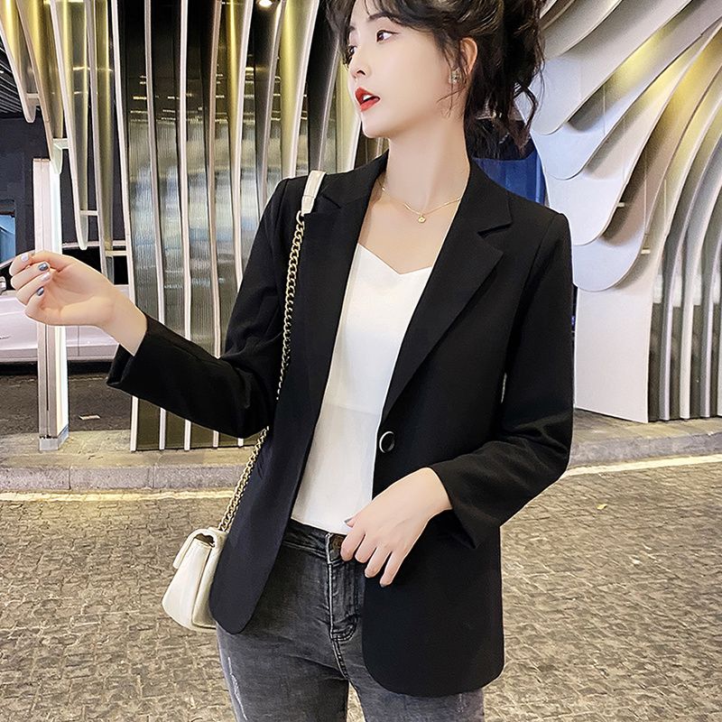 High-end suit jacket women's spring and autumn  new Korean version of the casual small short section loose all-match suit jacket
