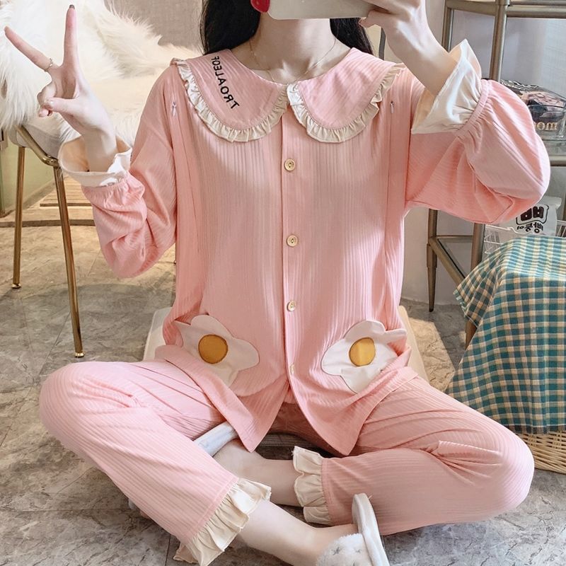 月子服春秋產後哺乳秋冬季加厚12月份11產婦孕婦睡衣餵奶家居大碼