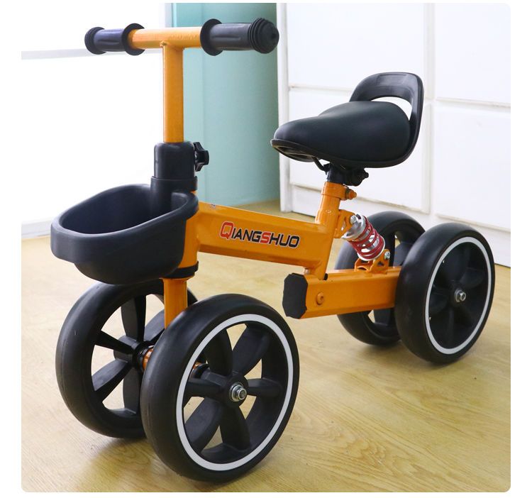 儿童平衡车四轮无脚踏可坐小孩滑行溜溜扭扭车2-6宝宝生日礼物玩
