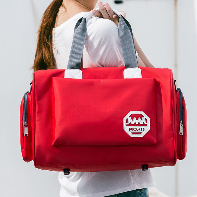 旅行袋单肩旅行包女短途韩版手提包衣服行李包旅游包男行李袋学生