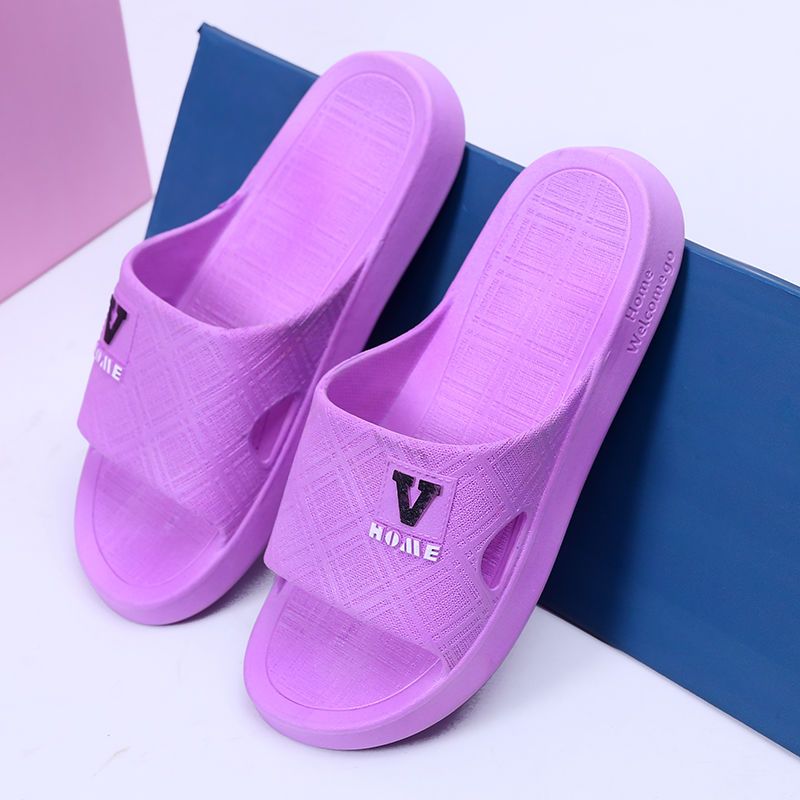 Slippers women's home non-slip fashion soft bottom bathroom slippers outside wear home deodorant summer bath middle-aged and elderly slippers