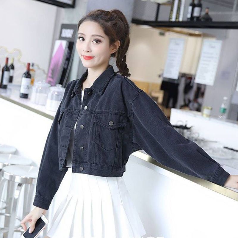 牛仔外套女潮ins春夏秋款女装新款百搭牛仔衣服韩版宽松女装上衣