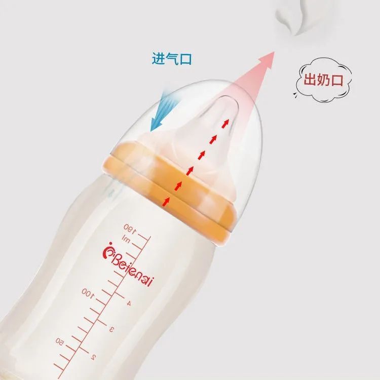 Fit shellfish with Pro wide caliber PPSU plastic bottle body baby bottle PPSU bottle anti flatulence