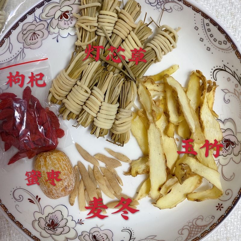 24541-灯芯草麦冬玉竹汤包儿童去心火睡好觉不磨牙莲子雪梨润肺下火汤料-详情图