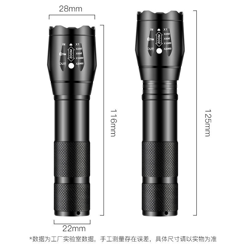 15979-手电筒强光可充电夜行超亮小型便携式学生手电筒家用耐用迷你电筒-详情图