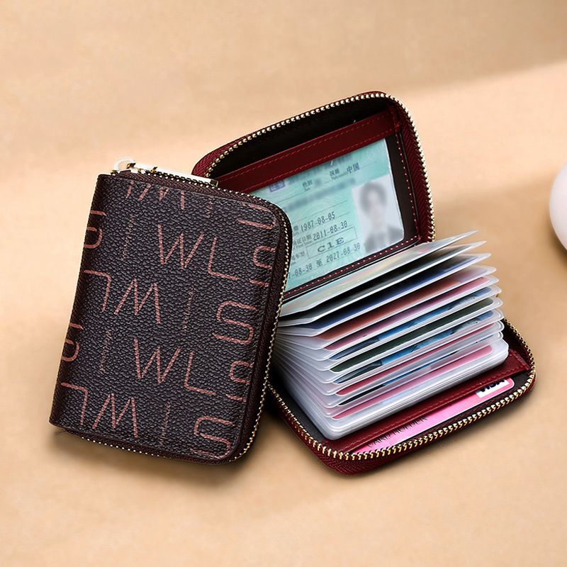 卡包女防消磁精致时尚多卡位证件位银行信用卡套大容量超薄卡片包