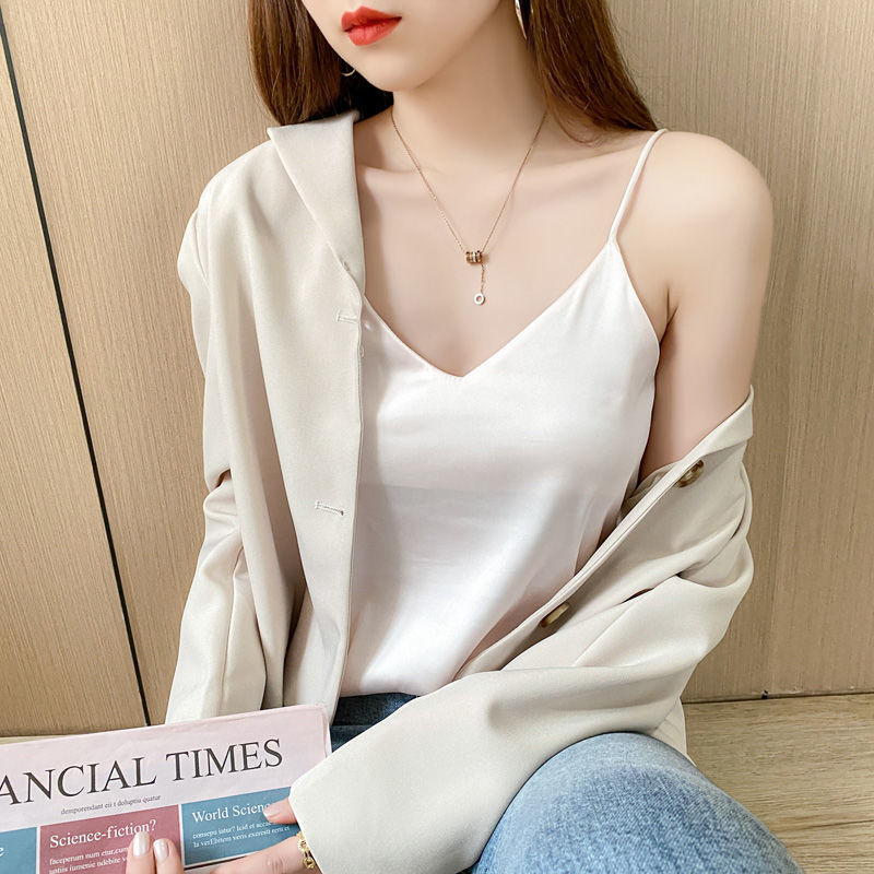 小吊帶背心女性感無袖上衣夏寬鬆外穿內搭網紅美背爆款打底修身潮