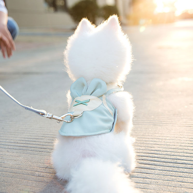 Vest style dog leash walk dog leash dog chain harness puppy small dog Teddy Bichon Pomeranian cat supplies