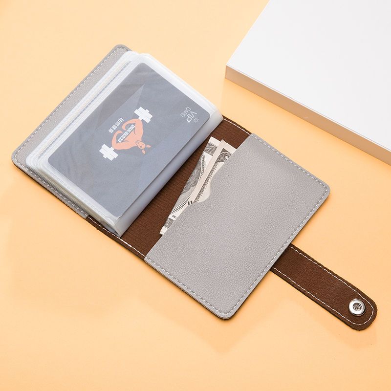  new card holder with multiple card slots, anti-degaussing men's card holder, ID bag, ultra-thin credit card holder, card bag bag