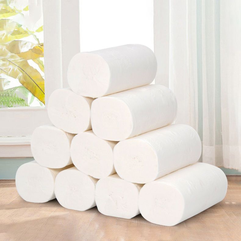 心相印柔影卷纸家用家庭装厕所纸手纸卫生纸长卷纸大卷实芯卷筒纸