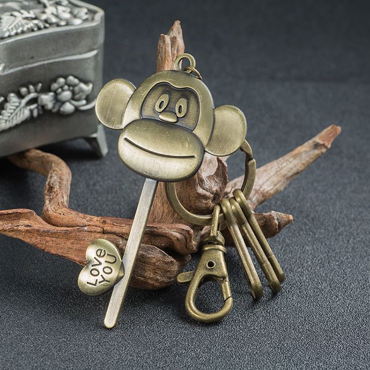 韩版森系简约男女钥匙扣个性学生钥匙链车钥匙圈情侣包包挂件饰品