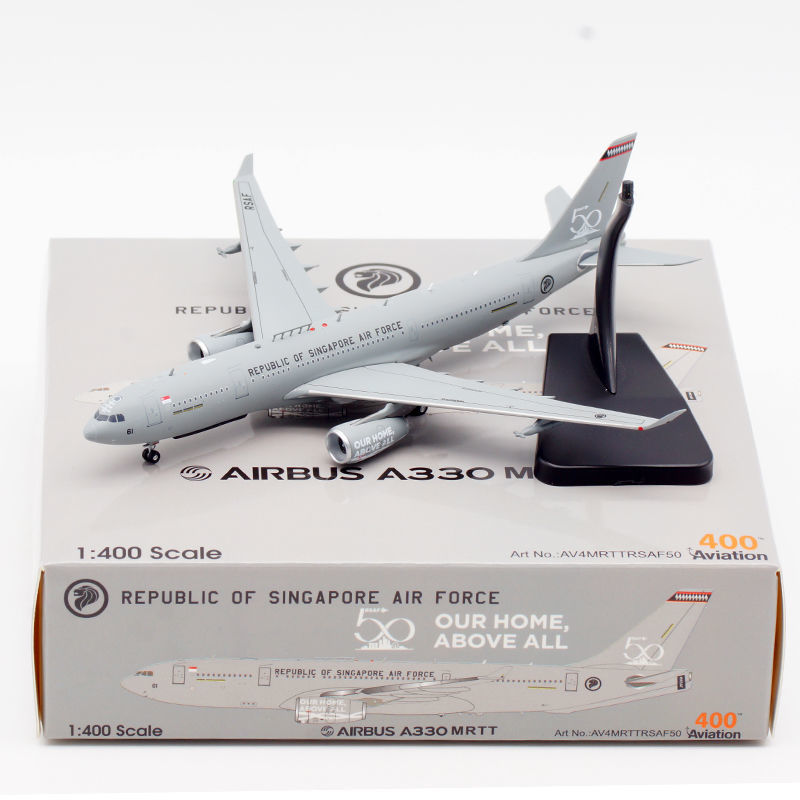 成人收藏1/400av4mrttrsaf50飞机模型新加坡空军a330-243mrtt 761