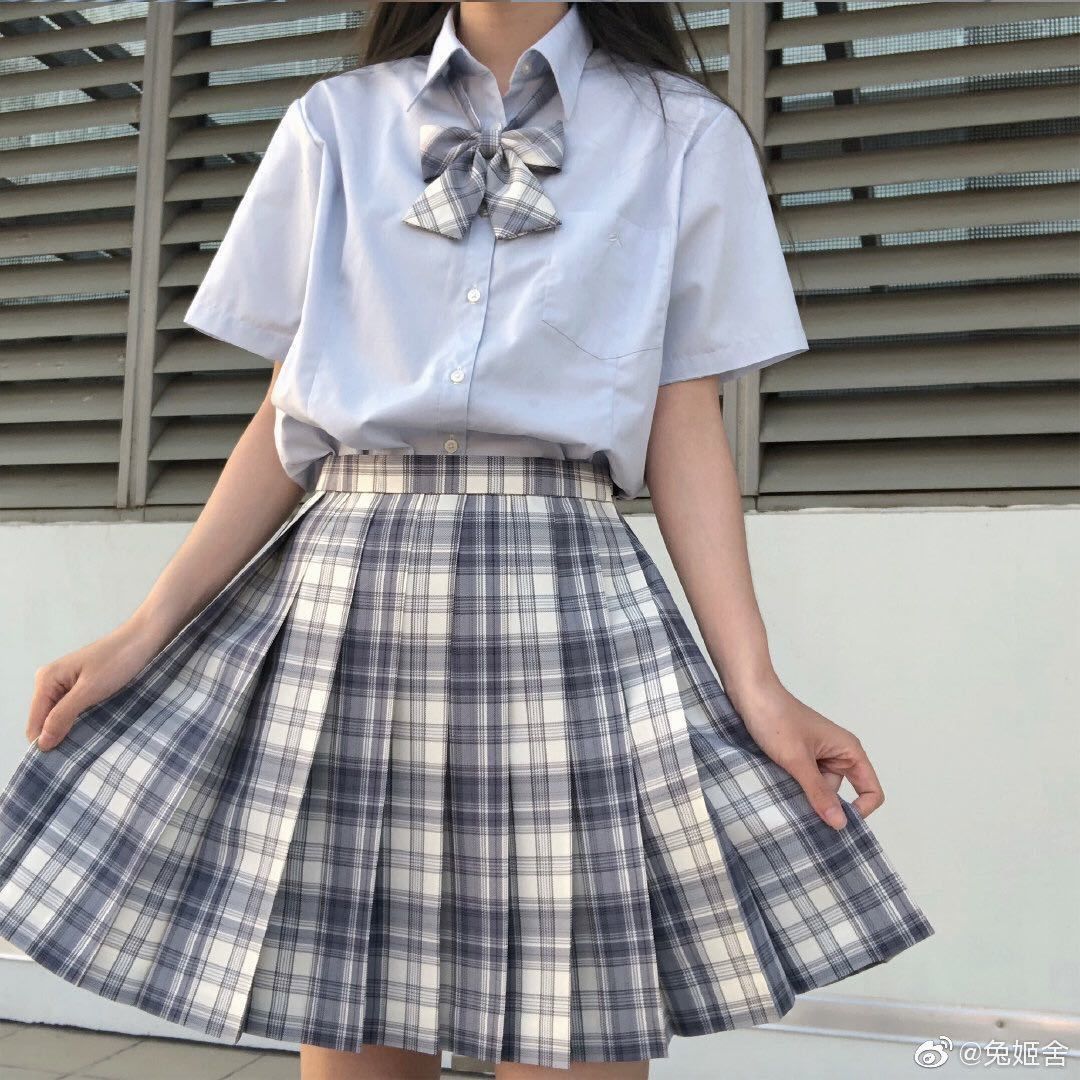 Japanese orthodox jk uniform plaid skirt middle brand student uniform suit Yamabuki gentle one-knife sailor suit pleated skirt