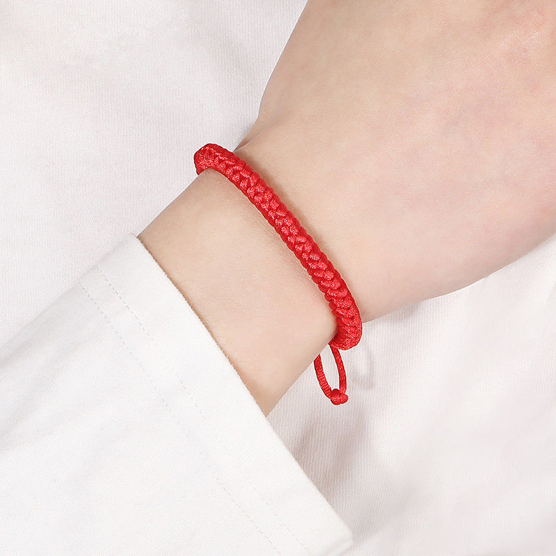 Xiao Zhan's same red rope bracelet diamond knot hand-woven hand rope baby children's couple natal year transfer men and women