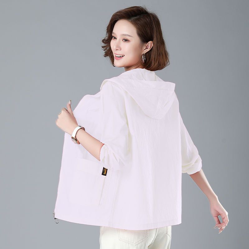 Loose large size sun protection clothing women's short  summer new Korean style sun protection clothing UV protection thin jacket