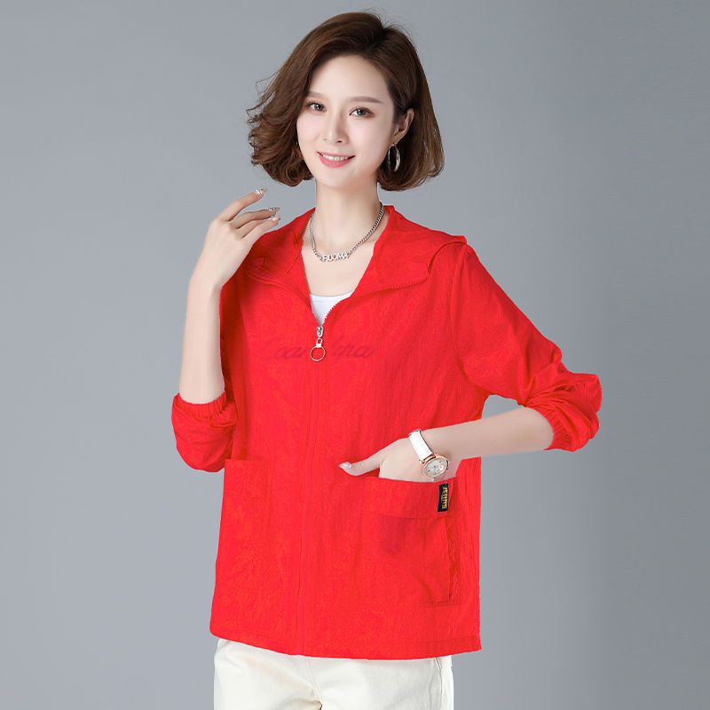 Loose large size sun protection clothing women's short  summer new Korean style sun protection clothing UV protection thin jacket