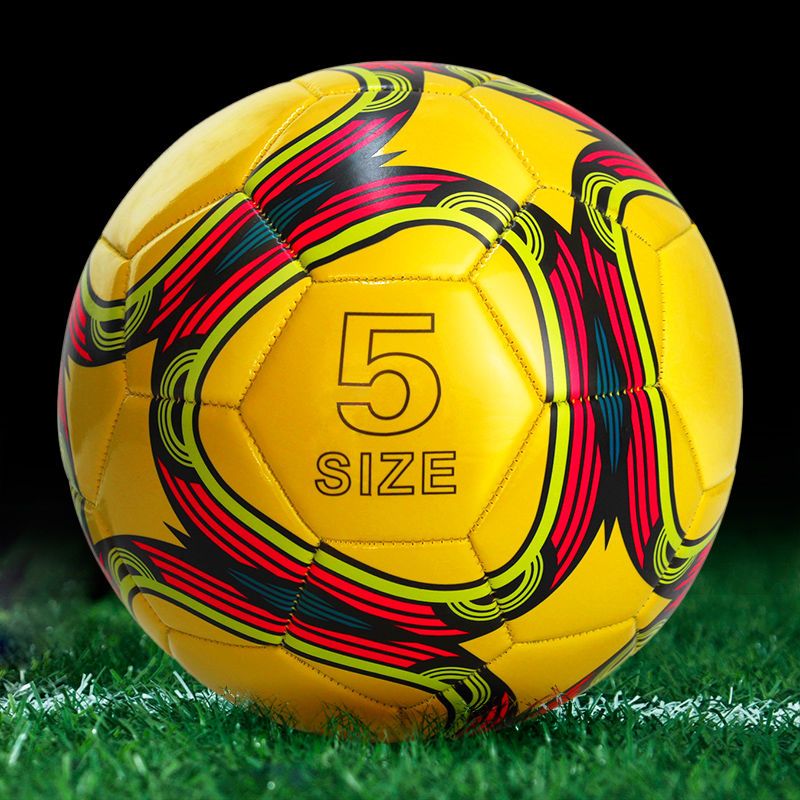 正品3-4-5号贴皮足球耐磨软皮 成人训练用球中小学生儿童机缝足球