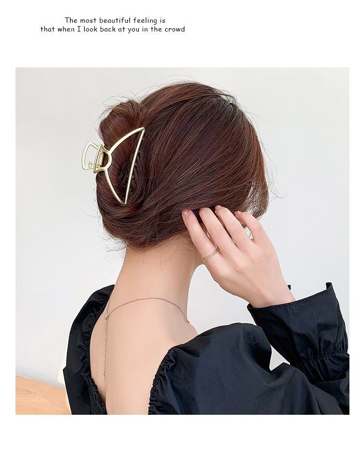 蕾丝发夹后脑勺毛绒抓夹大号发抓发卡头发夹子头饰韩国网红鲨鱼夹