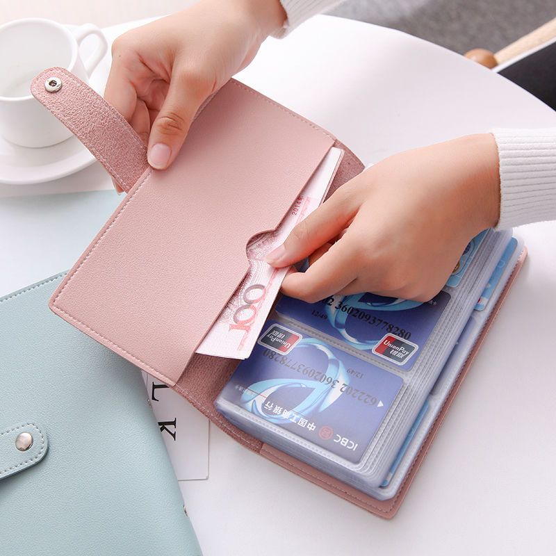 精致高档卡包女2023新款多卡位防消磁超薄大容量银行卡信用卡套