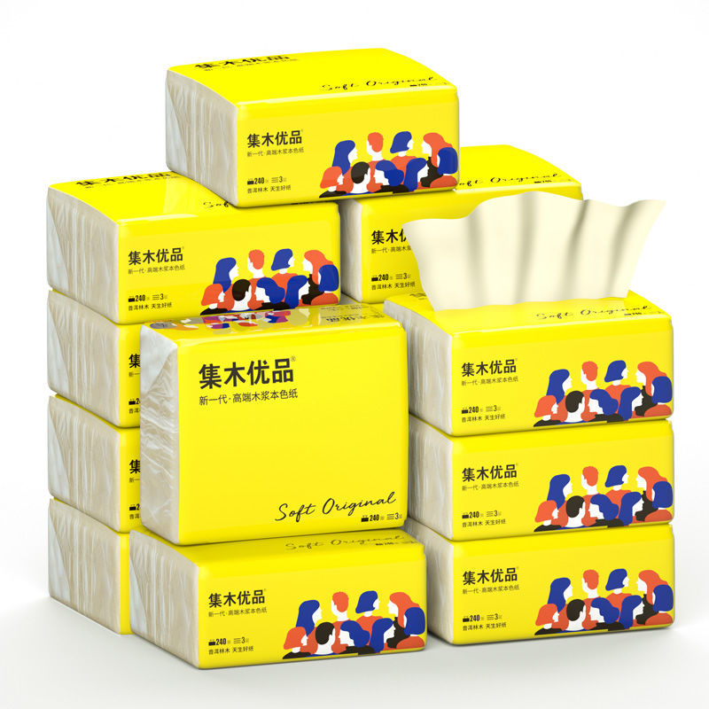 54318-思景原木抽纸家用批发卫生纸巾抽纸整箱餐巾纸抽宝宝可用面巾纸-详情图