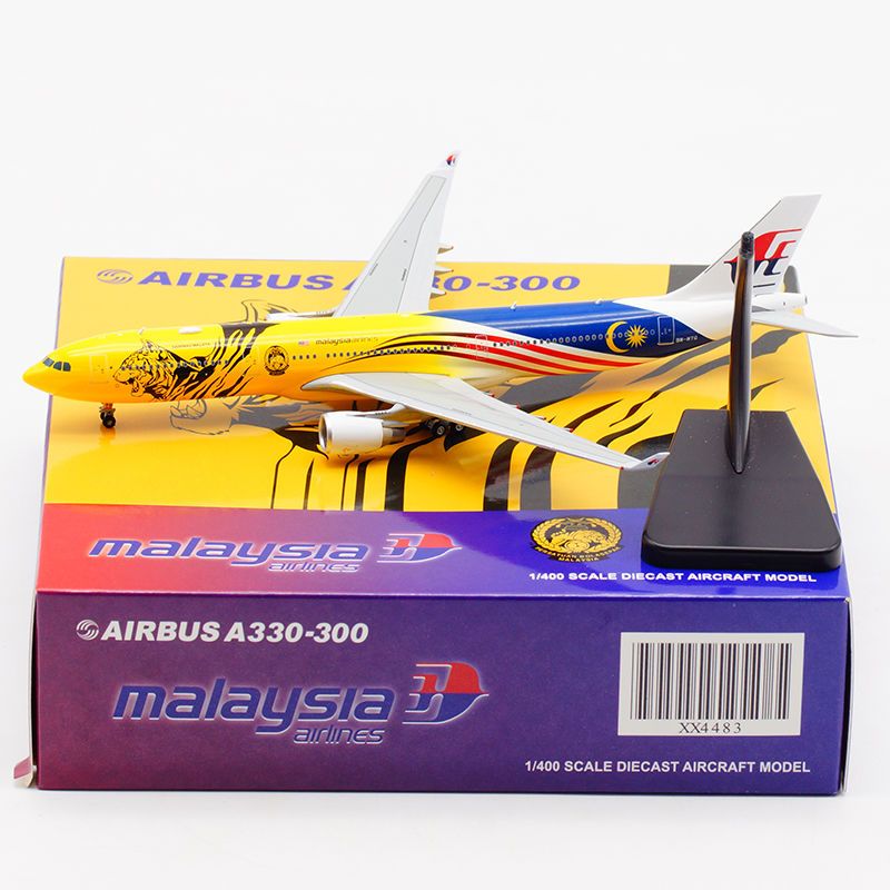现货 1 400 马来西亚航空a330 300 9m Mtg 客机模型xx44 合金 虎窝拼