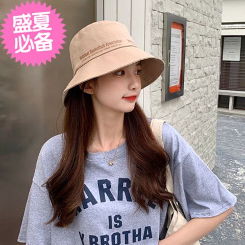 75877-帽子女渔夫帽新款百搭夏季遮阳防晒帽韩版潮太阳帽遮脸日系网红帽-详情图