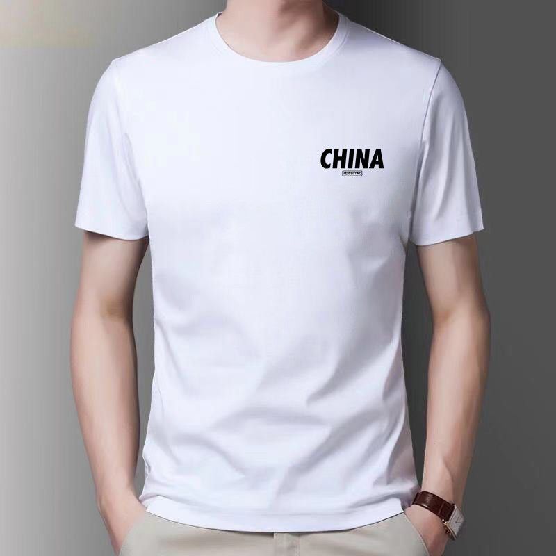 Men's summer new short-sleeved t-shirt student bottoming shirt large size men's trend loose top clothes t-shirt 1/2 piece