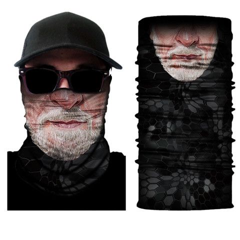 防晒面罩遮脸防风户外摩托车骑行头巾男骷髅半脸面巾百变搞怪面罩
