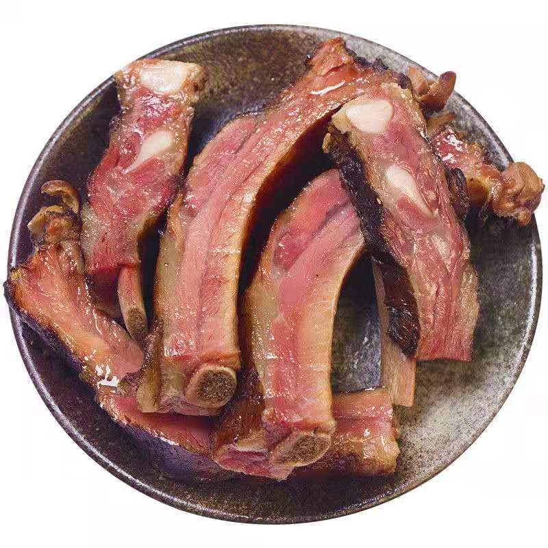腊排骨正宗恩施熏肉腊肉咸排骨切好剁好柴火烟熏咸肉自制四川特产