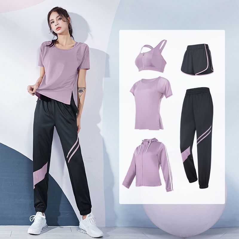 瑜伽服女秋冬款專業寬鬆速乾衣健身房跑步初學者網紅休閒運動套裝