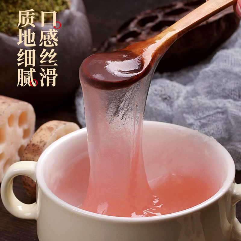 77753-正宗手削纯藕粉手工代餐片状莲藕粉原味可搭杭州西湖坚果桂花藕粉-详情图