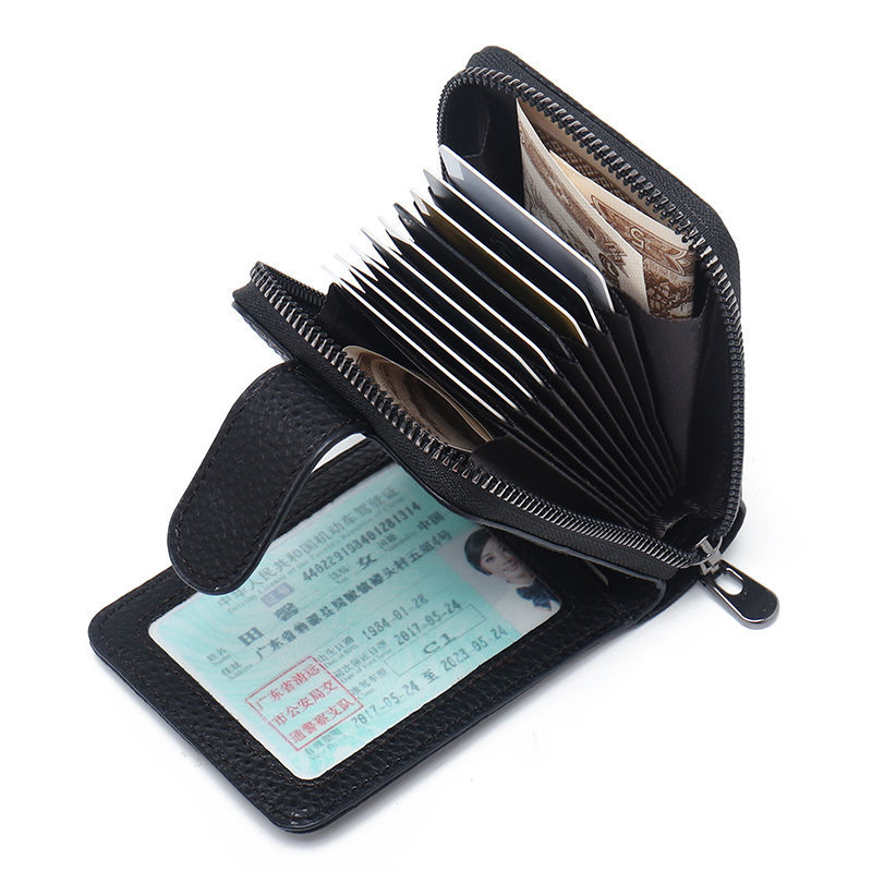 防消磁盗刷卡包男卡套证件包钱包一体包大容量多功能女驾驶证皮套