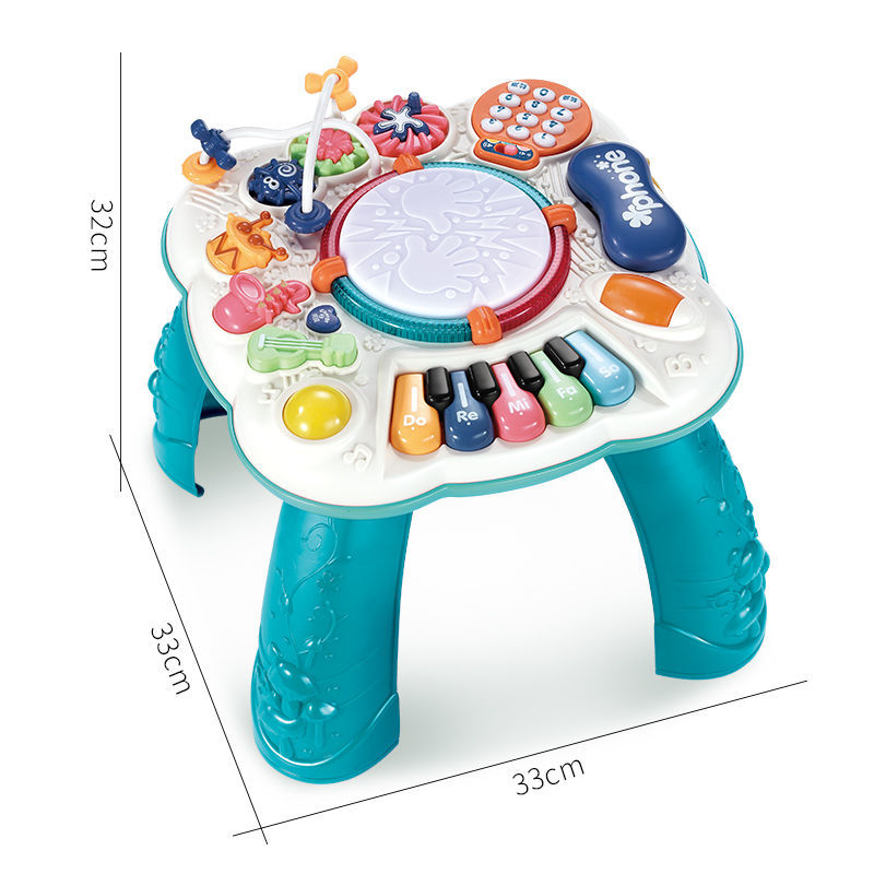 宝宝手拍鼓玩具游戏桌儿童婴儿益智多功能学习桌1岁2早教6-12个月