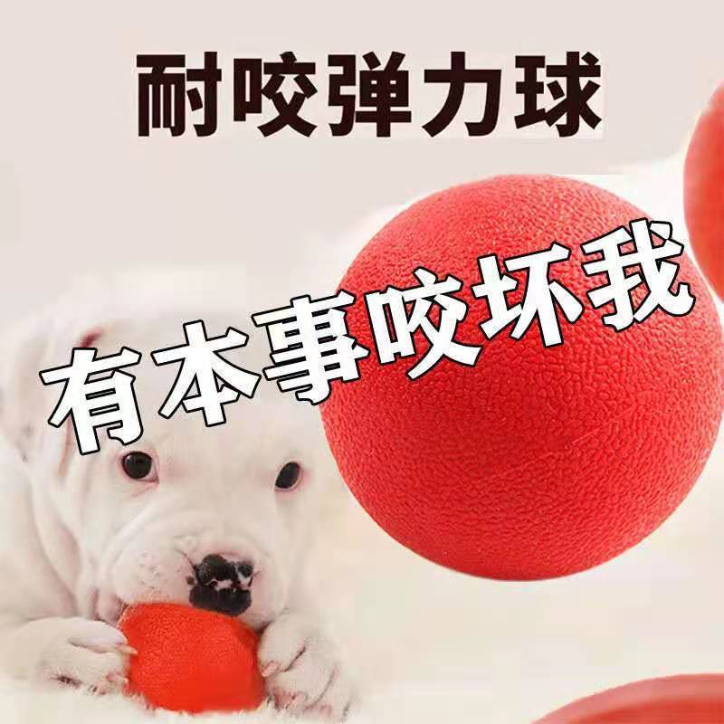 狗狗玩具耐咬橡胶实心弹力球狗狗用品宠物玩具球球玩具弹力球耐咬