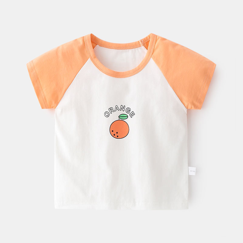 儿童短袖薄款t恤0-3岁男女童宝宝插肩半袖上衣婴儿夏季汗衫童装