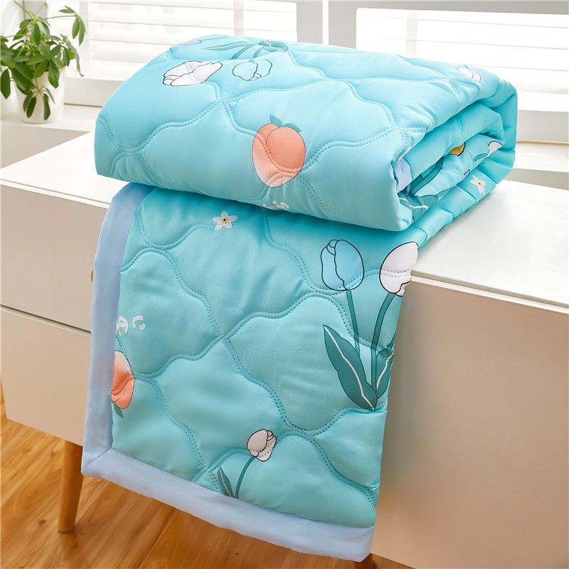 水洗棉夏凉被双人2m夏季空调被学生宿舍单人夏被午休被子80x100cm