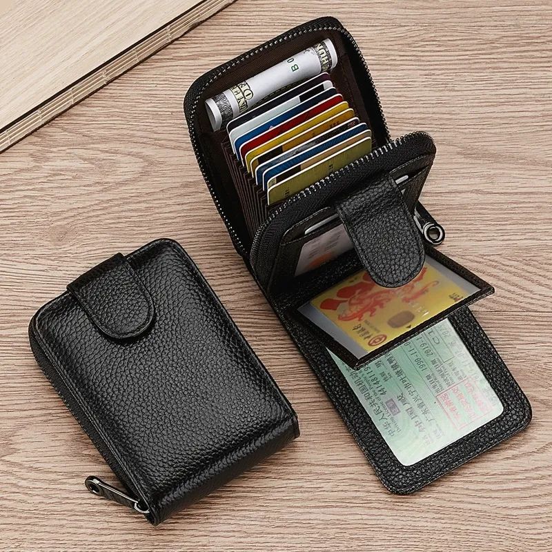 防消磁盗刷卡包男卡套证件包钱包一体包大容量多功能女驾驶证皮套