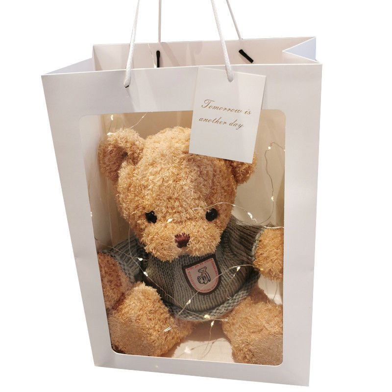 Gift box bear doll teddy bear plush toy doll gift for girls best friend creative sister birthday gift