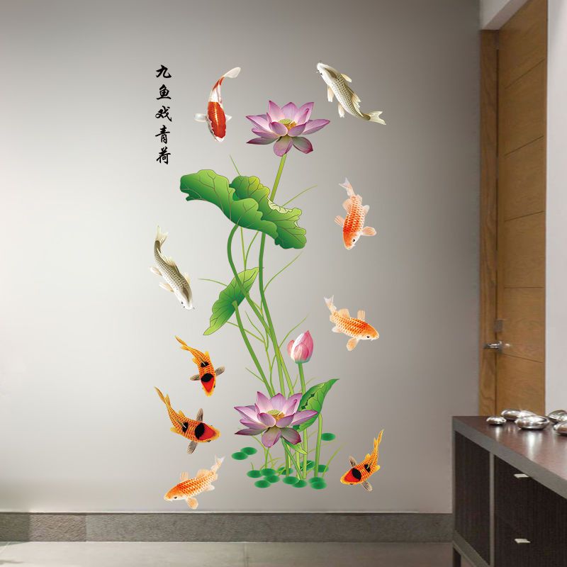 3d立体墙贴画卧室装饰品墙纸自粘贴花客厅电视背景墙壁纸房间贴纸 虎窝拼