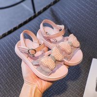 2022韩版新款夏季女童公主水钻凉鞋中大童沙滩鞋软底小女孩童鞋子