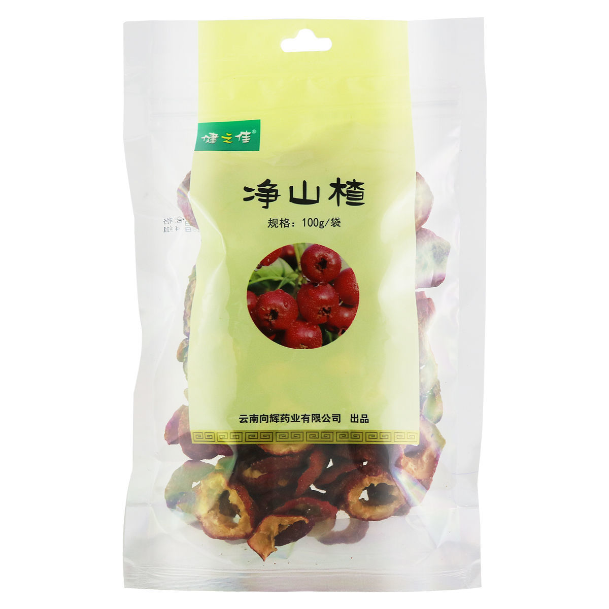 健之佳 净山楂100g即食干货山楂干泡水山楂片泡茶