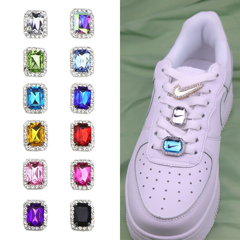 Suitable for AF1 Air Force One diy gemstone accessories diamond crystal shoelace buckle decoration transformation trend shoe flower accessories